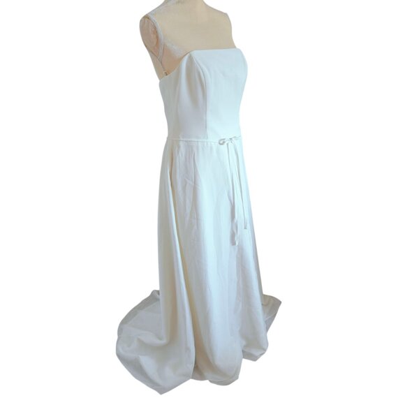 Galina David's Bridal Ivory Sleeveless Wedding Dress Gown 12 - Picture 3 of 16